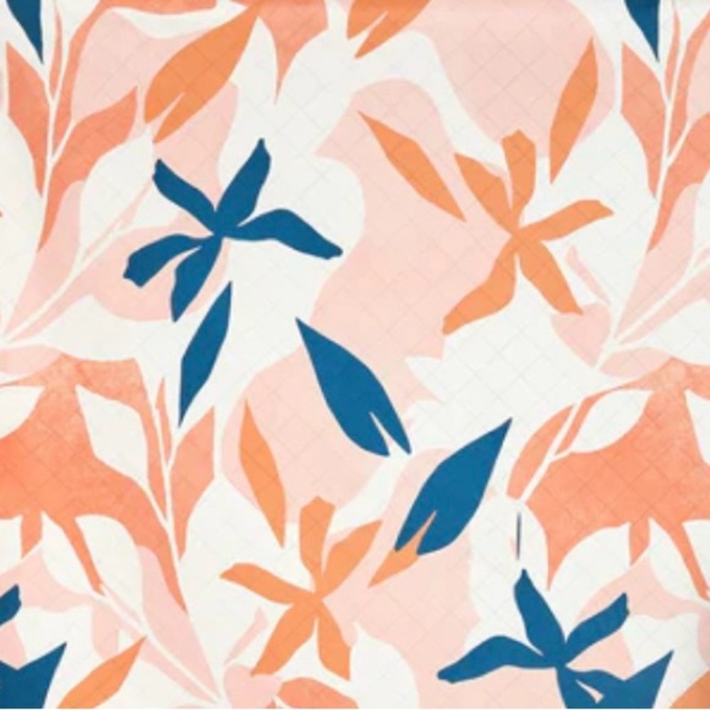 waterproof Terracotta Tropics picnic blanket/sz X-L-NWT-100% recycled materials